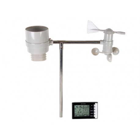 Station météo sans fil thermo/hygromètre, anémomètre, pluviomètre - Elcom  Electronique Pau