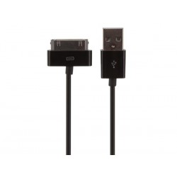 Cordon Usb A mâle vers Apple 30 Broches mâle 1m noir