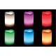 Bougie en cire à led multicolore avec télécommande