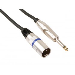 Câble audio XLR mâle, jack 6.35mm mâle 1.5m