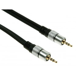 Cordon audio jack stéréo 3.5mm mâle