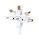 Cordon HDMI articulé coudé 0.75m mâle blanc