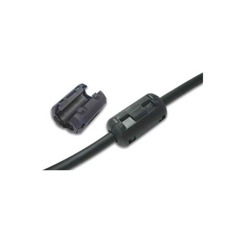 Lot De 6 Filtres Ferrite RFI - Pour Câbles De 5 Mm De Diamètre - Réduction Interférences électromagnétiques Sur USB, Audio, Vidéo, Alimentation