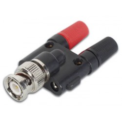 Adaptateur BNC mâle fiche banane femelle 4mm