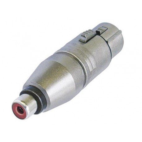 Adaptateur Neutrik XLR femelle 3 points vers rca femelle