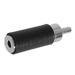 Adaptateur RCA mâle, jack 3.5 mm femelle mono