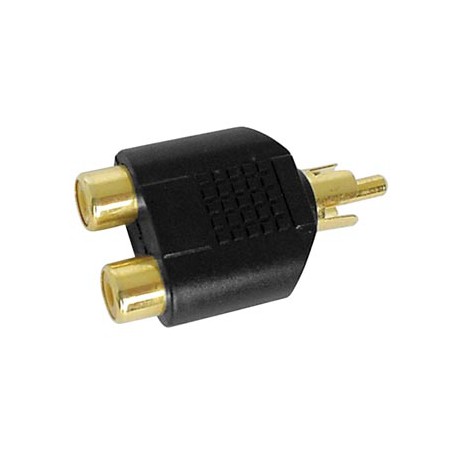 Adaptateur double RCA femelle, RCA mâle