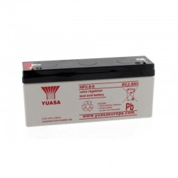 Batterie plomb 6V 2.8Ah Yuasa 134 X 34 X 64