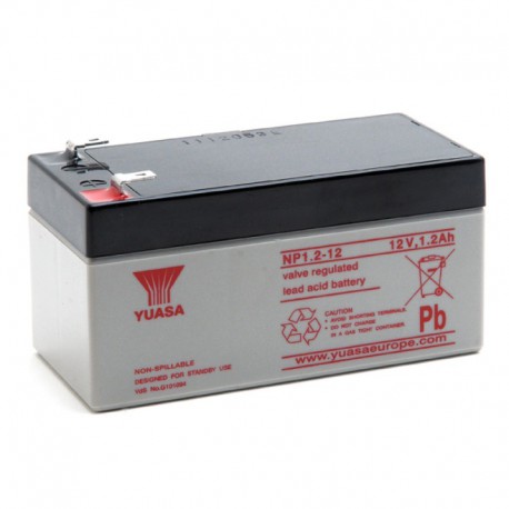 Batterie plomb 12V 1.2Ah Yuasa 97 X 48 X 54.5