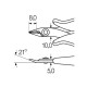 Pince coupante diagonale avec retenue de chute 128mm Wiha