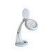 Lampe loupe 3 + 12 dioptries 12w blanc