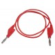 Cordon de mesure avec fiche banane 4mm Rouge 1m