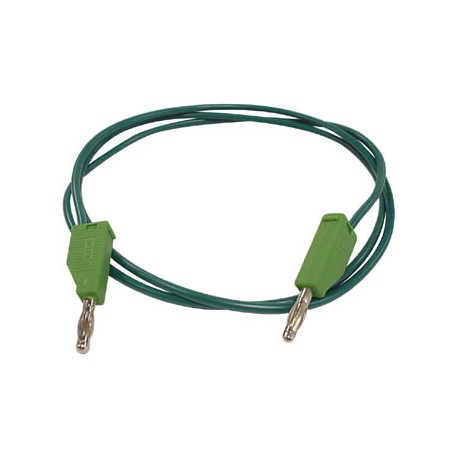 Cordon de mesure avec fiche banane 4mm vert 1m