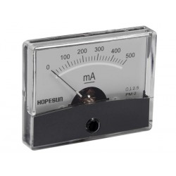 Ampèremètre 500mA CC analogique 60 x 47mm