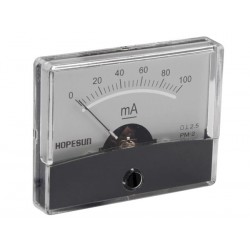 Ampèremètre 10A CC analogique 60 x 47mm