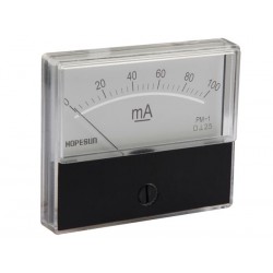 Ampèremètre 100mA CC analogique 70 x 60mm