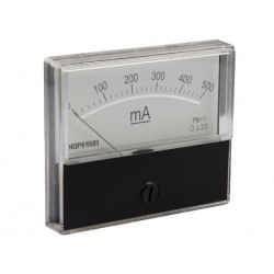 Ampèremètre 500mA CC analogique 70 x 60mm