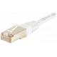 Cordon RJ45 0.5m Cat6 blindé F/UTP blanc