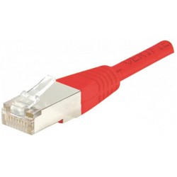 Cordon RJ45 1m Cat6 blindé F/UTP rouge