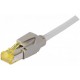 Cordon RJ45 5m Cat6A blindé S/FTP gris