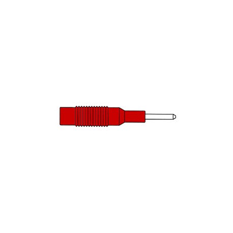 Fiche 2mm mâle vers 4mm femelle rouge