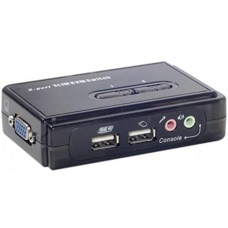 Switch KVM 2 UC vers 1 écran, clavier et souris