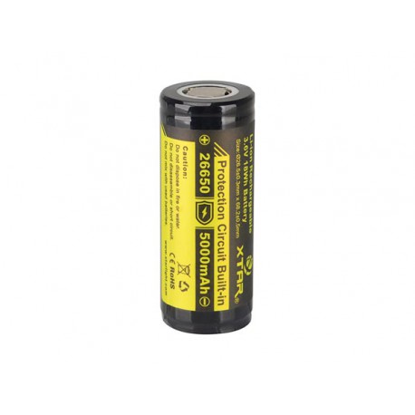 Accu 26650 Li-ion 3.6V 5000mAH