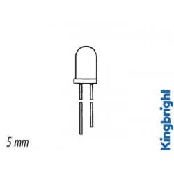 Led 5mm standard diffusant