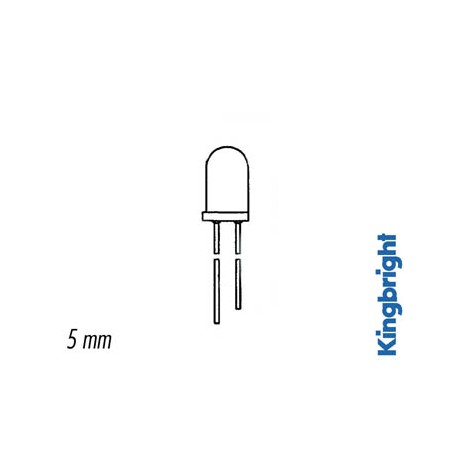 Led 5mm standard diffusant