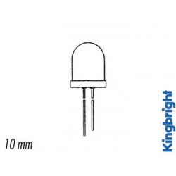 Led 10mm standard boîtier clair