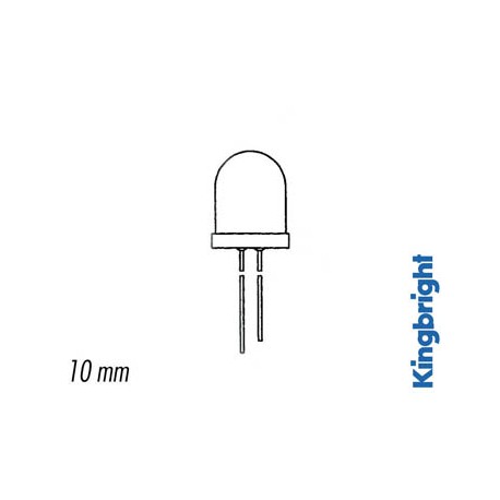 Led 10mm standard boîtier clair