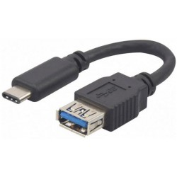 Cordon OTG Usb A femelle vers USB C 3.0 0.1m