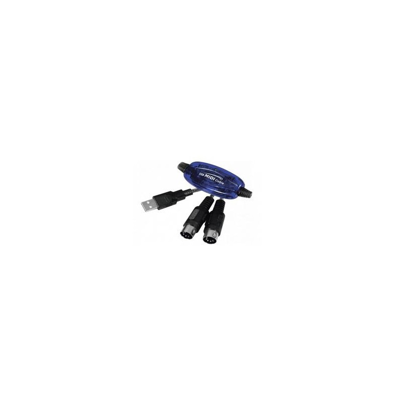 Câble Adaptateur MIDI Vers USB - Connexion PC Pour Clavier MIDI, Contrôleurs - 2 M, Plug And Play, Compatible Windows