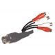 Adaptateur Din 5 broches mâle/4 RCA femelle