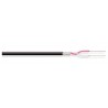 Câble blindé 2 x 0.14mm² audio, noir