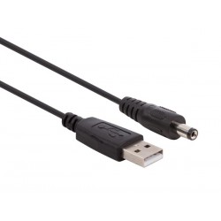 Cordon Usb A mâle vers fiche CC 2.1X5.5mm mâle