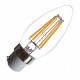 Ampoule Led 4W 380lm flamme B22 blanc chaud