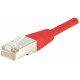 Cordon RJ45 1m Cat6 blindé F/UTP rouge