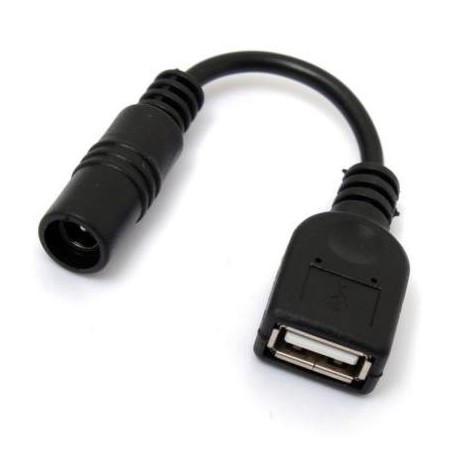 Cordon Usb femelle vers fiche CC 2.1X5.5mm femelle