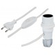 Adaptateur bouteille E14 avec interrupteur blanc