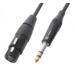 Cordon audio jack stéréo 6.35, XLR femelle 1.5m