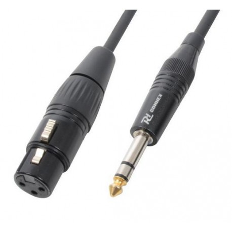 Cordon audio jack stéréo 6.35, XLR femelle 1.5m