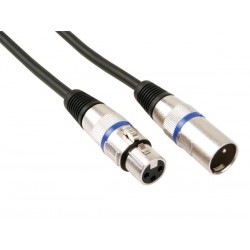 Câble audio XLR mâle, femelle 1m