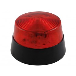 Flash stroboscopique rouge à led 12Vcc 77mm