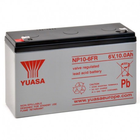Batterie plomb 6V 10Ah Yuasa 151 X 50 X 97.5