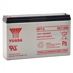 Batterie plomb 6V 7Ah Yuasa 151 X 34 X 97.5