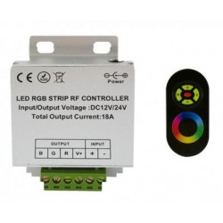 Contrôleur led RVB avec télécommande RF 3 x 6A