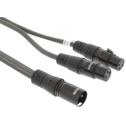 Cordon audio XLR mâle X1, XLR femelle X2 1.5m