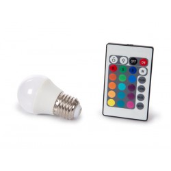 Ampoule LED RVBW 4W à vis gros culot