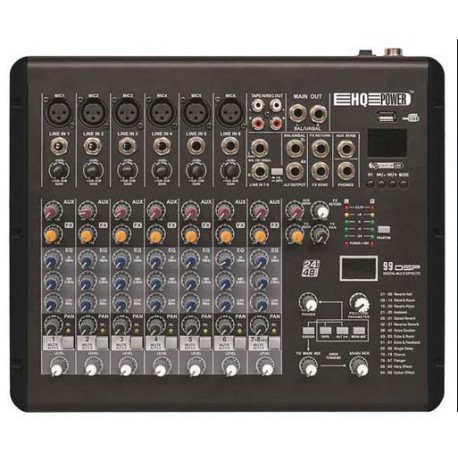Table de mixage 8 canaux, DSP effet audio MX8